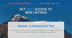 Desktop Screenshot of cotacachirealestate.net