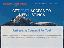 Tablet Screenshot of cotacachirealestate.net